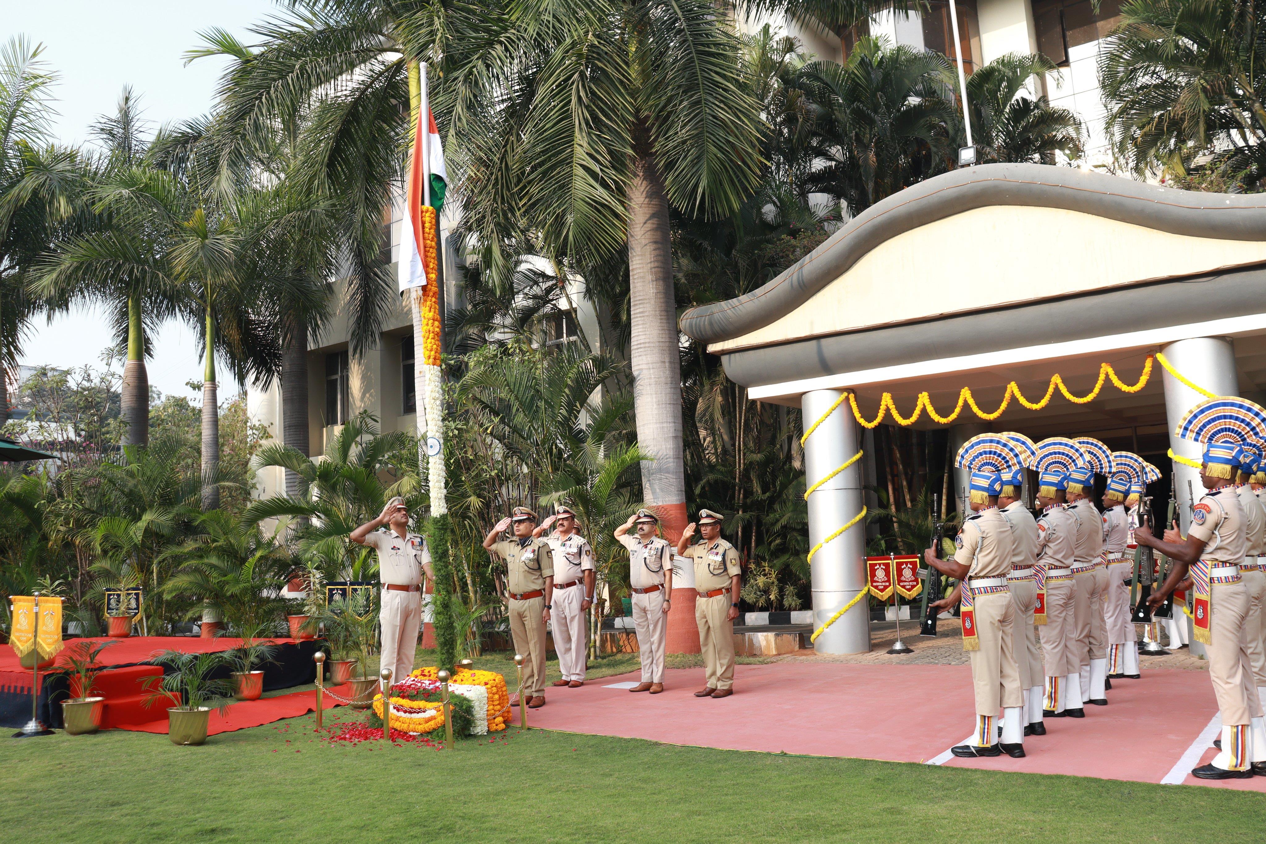 77thRepublicDay. SS HQr celebrates Republic Day with AT HOME of Subordinates Officers.