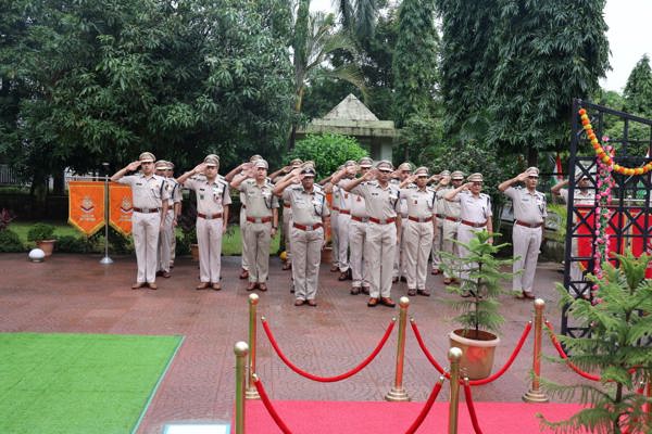   WS CRPF celebrated the 79th IndependenceDay at 102 RAF, Taloja, Navi Mumbai. IG WS, Sh. Virendra Agrawal hoisted the NationalFlag.