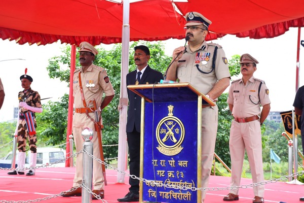   Sh. Satya Prakash, CO 191 Bn as Chief Guest for MSF Passing Out Parade at SRPF Camp, Desaiganj on 03/07/25
