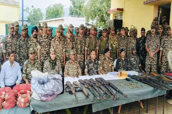  154 Bn recovered a massive cache of arms, ammunition, explosives