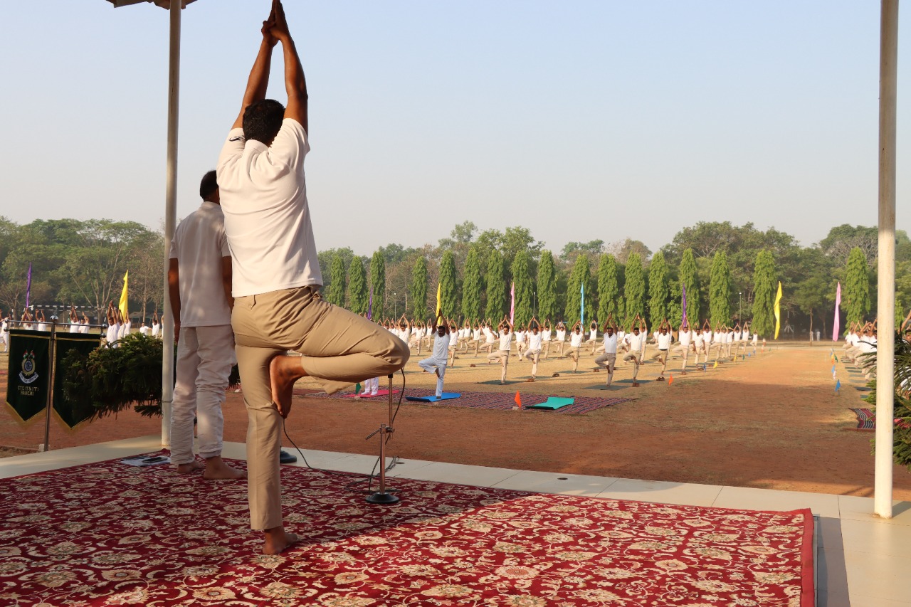   In order to celebrate 7th International Yoga Day, CTC(T&amp;IT) CRPF, Ranchi organised Mass Yoga on 29/04/2022.