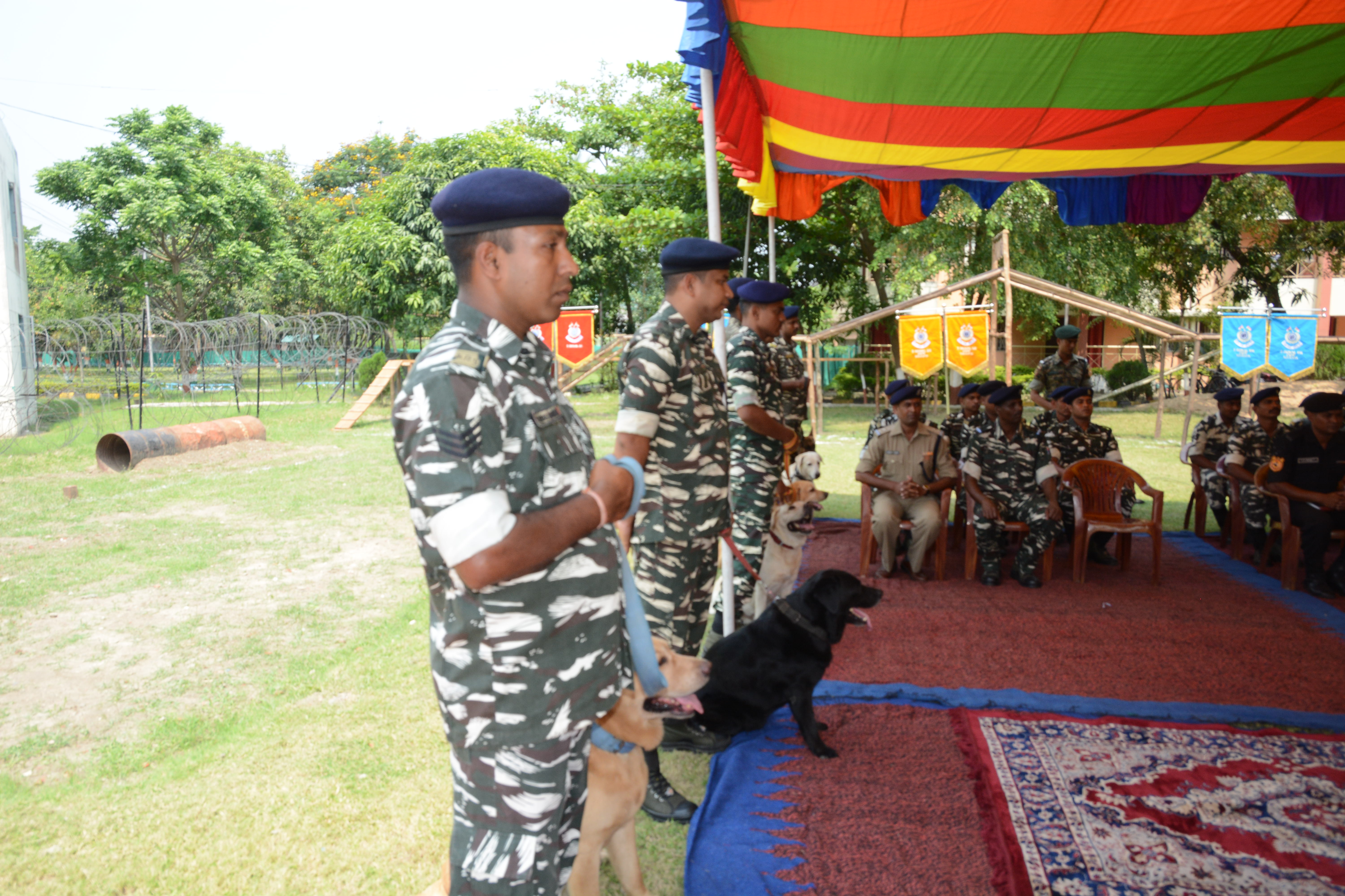   Inauguration of Dog and Dog Handler refresher course at 3rd Signal Bn Kolkata