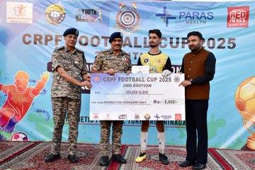   CLOSING CEREMONY OF CRPF FOOTBALL CUP 2025 SRINAGAR SECTOR CHAMPIONSHIP