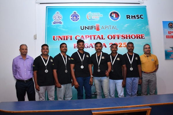   CRPF Yachting Team clinched silver at Unifi Capital J80 Regatta May 12 to16 in Chennai