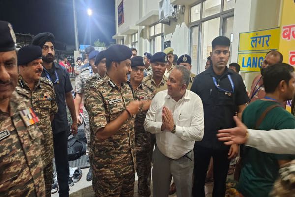   DG CRPF reviewed security arrangements of Shri Amarnath Ji Yatra