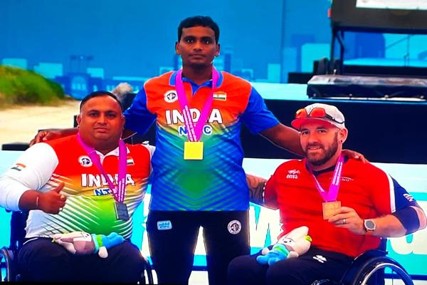   Constable Toman Kumar  won Gold in the Individual event at the World Para Archery and Ms Sheetal also clinched Bronze in the Doubles event Championship in South Korea