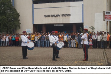 Display of CRPF Band